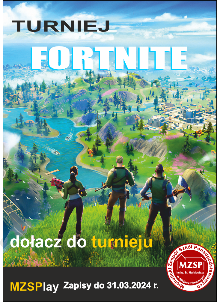 Turniej Fortnite Battle Royale dla uczniów szkół podstawowych.